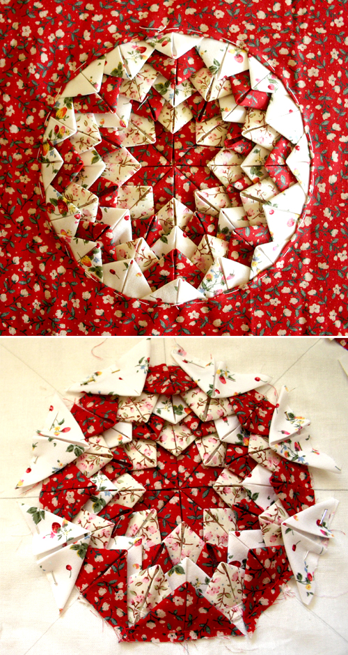 Quilt Today Folded Star Cushion