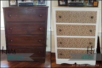 Hers Dresser Before & After {be made designs}