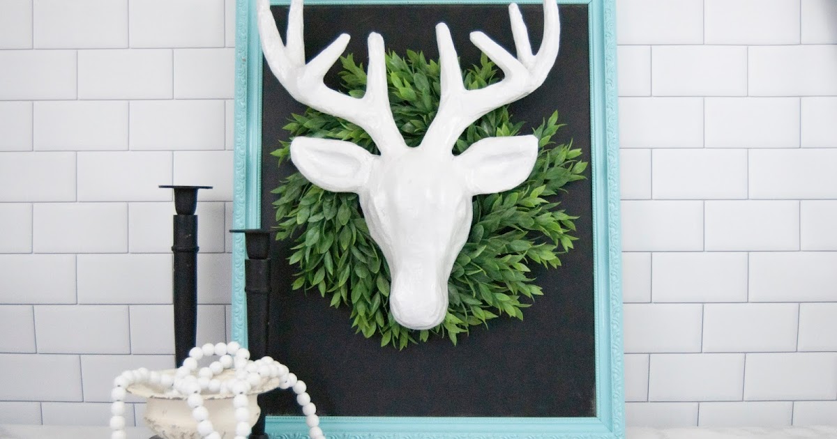 Paper Mache Reindeer Head DIY Jen Gallacher