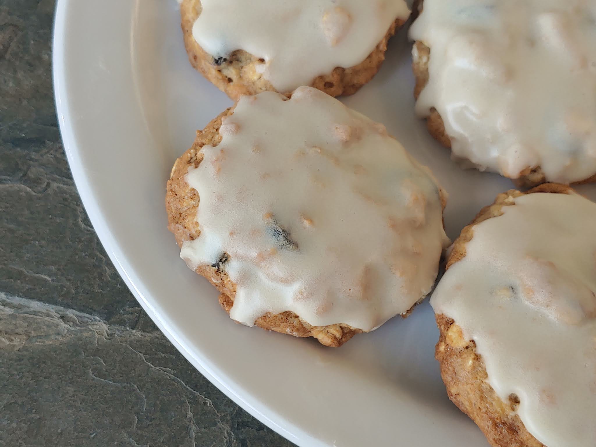 FOR THE LOVE OF GRUB MAPLEGLAZED OATMEAL COOKIES