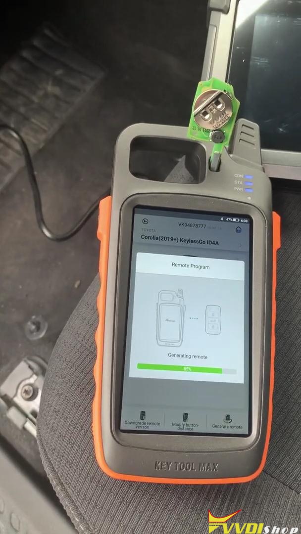 VVDI Key Tool Max Generate Toyota Corolla KeylessGo ID4A