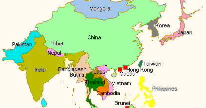Map of Asia Region | Maps of Asia Regional Political City