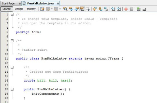 Membuat Kalkulator Sederhana Menggunakan Java - Contoh Aplikasi