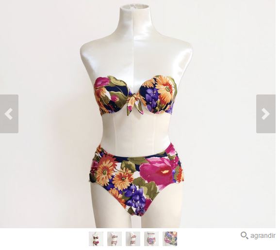 bikini taille haute etsy