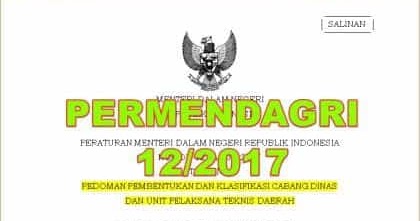 Download Permendagri 12 Tahun 2017 PDF  FORMAT ADMINISTRASI DESA