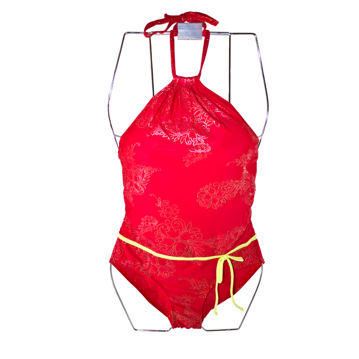 FASHION CARE 2U S114 Red Halter One Piece Swimsuit Swimwear XL