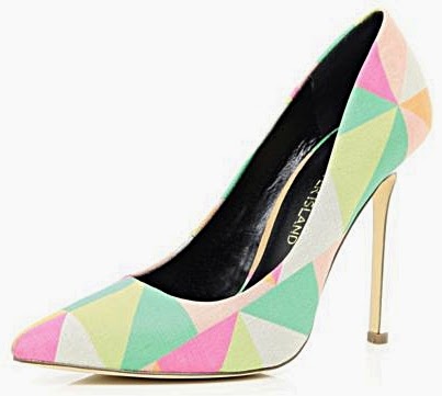 Shoe of the Day | River Island Coral Print Court Shoe | SHOEOGRAPHY