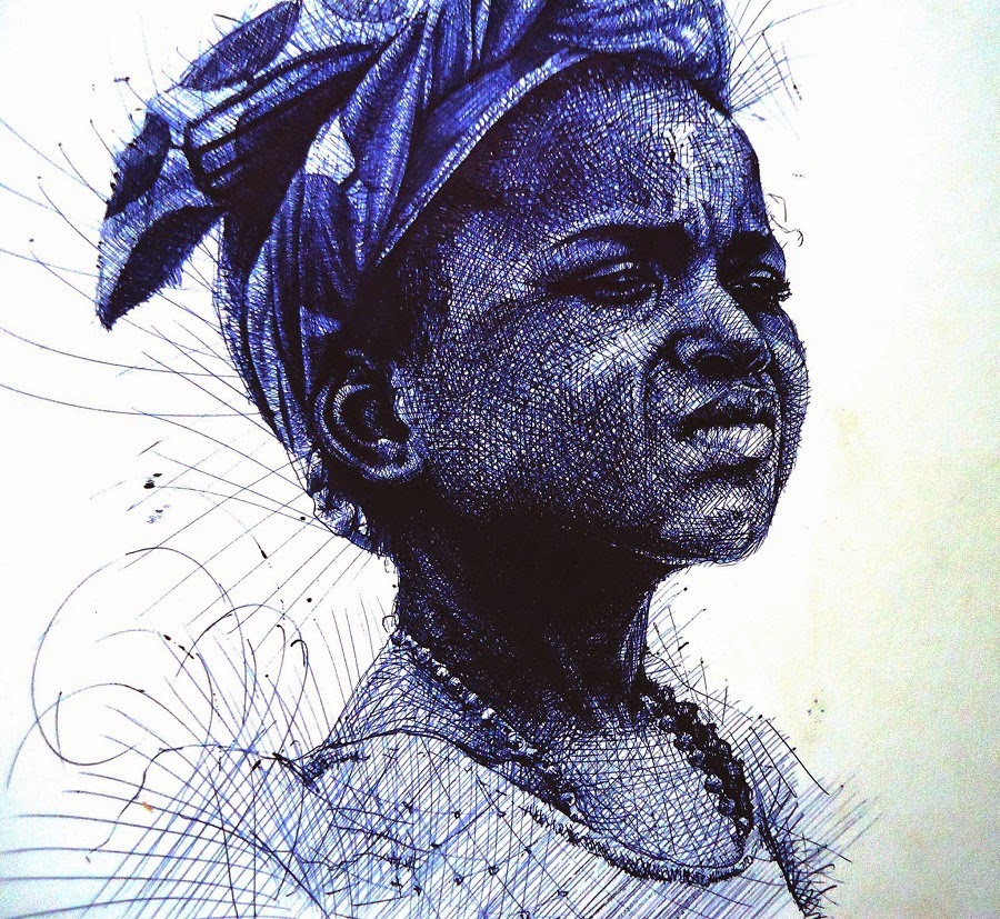 How to Draw Realistic Portraits in Ballpoint Pen