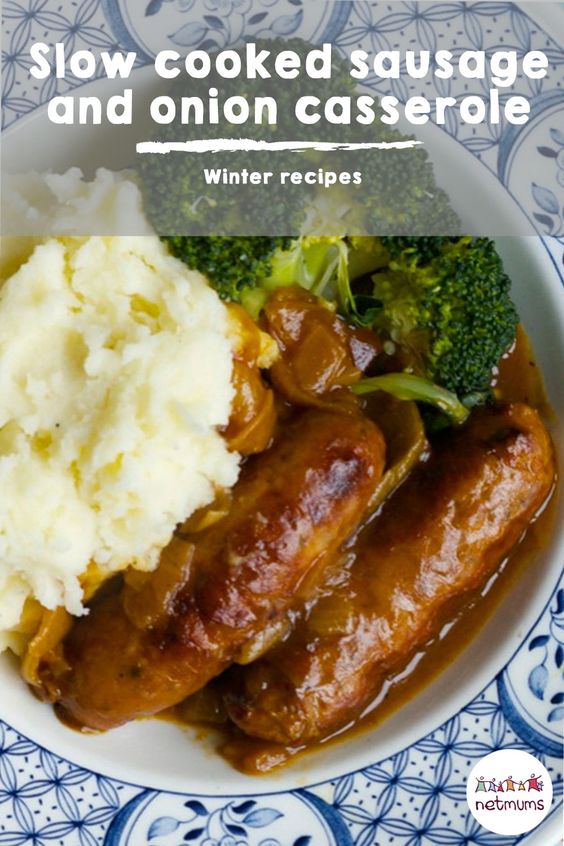 Slow cooked sausage and onion casserole Simple Delicious Desserts