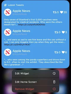 Twidget edit widget