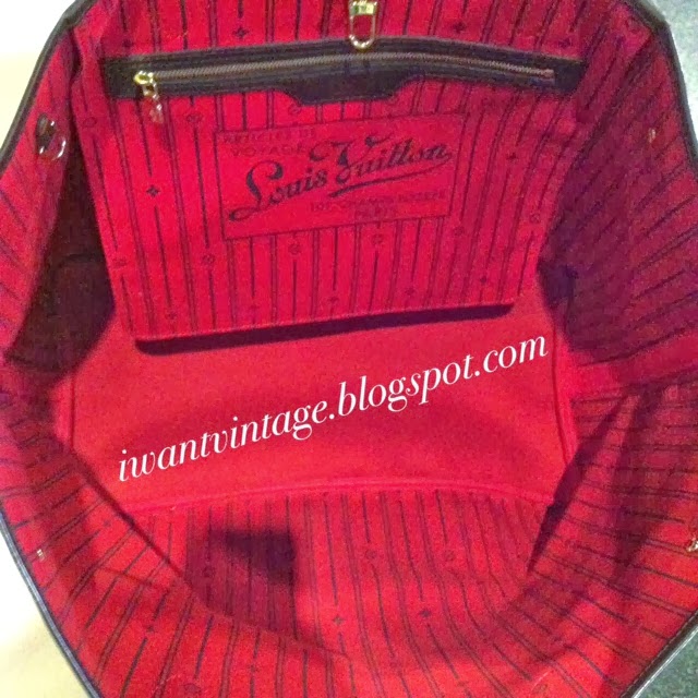 I Want Vintage | Vintage Designer Handbags: Louis Vuitton Neverfull GM Large Tote Bag
