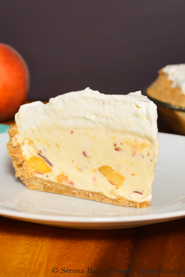 Frozen Peach Cheesecake | Serena Bakes Simply From Scratch