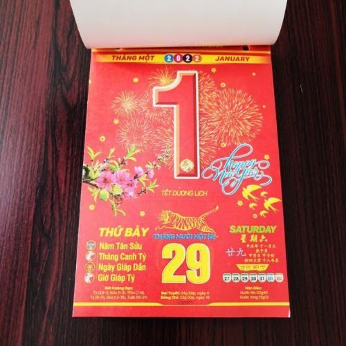 Lịch nhâm dần 2022