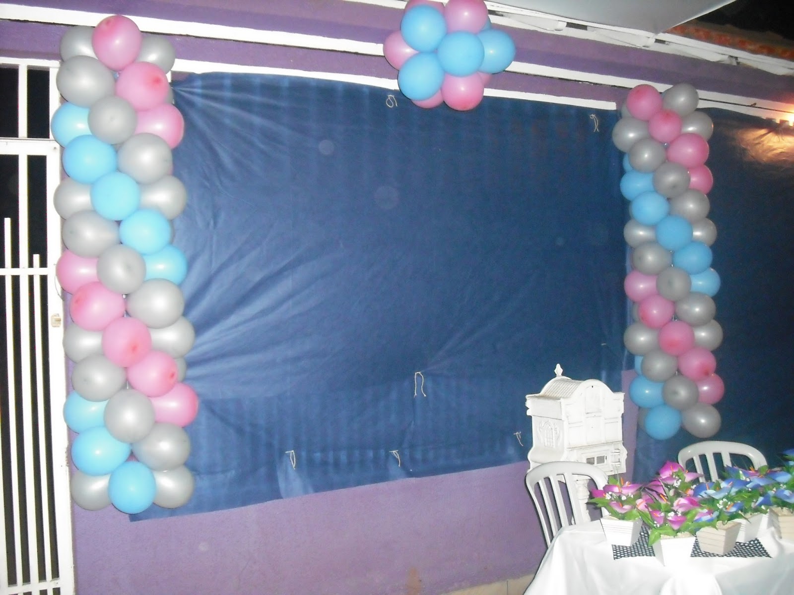 Festejar Eventos: FESTA ADULTA AZUL E ROSA