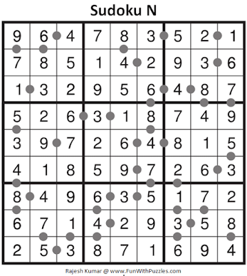 Answer of Sudoku N Puzzle (Fun With Sudoku #319)