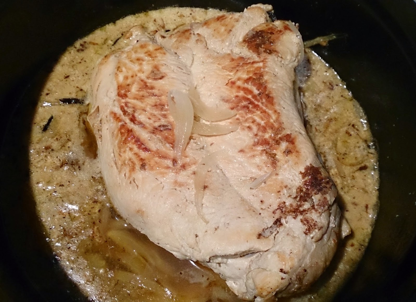 Le coin des gourmandes: Rôti de dinde à la moutarde et au vin blanc