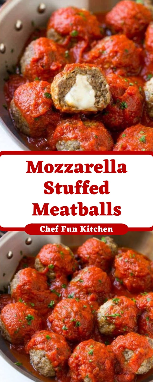 Mozzarella Stuffed Meatballs Mozzarella Stuffed Meatballs