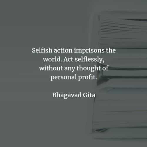 65 Famous quotes and sayings by Bhagavad Gita