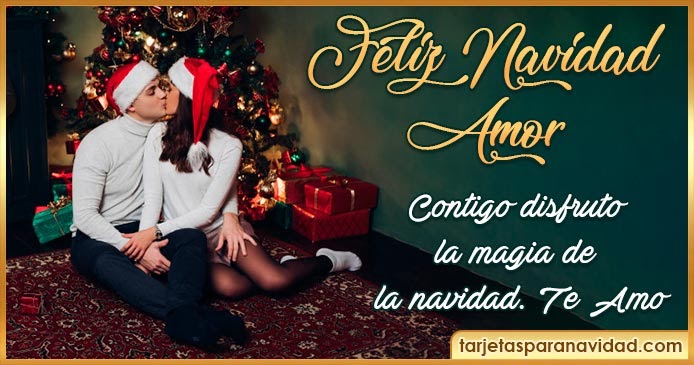 Tarjetas de Navidad para Amor