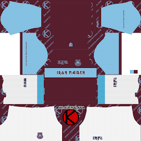 West Ham x Iron Maiden 2019 Special Kit - Dream League Soccer Kits