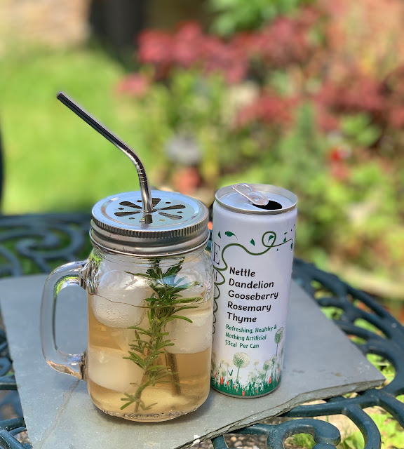 Emunity nettle health drink in Mason jar