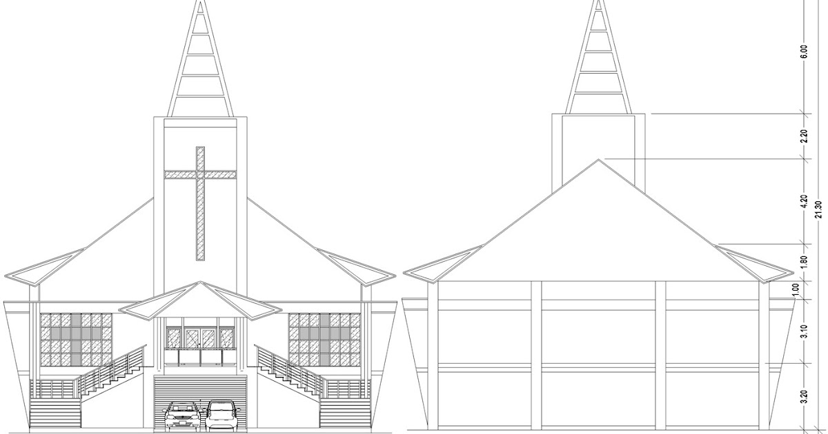 31+ Viral Sketsa Gambar Gereja Sederhana Terkini | Hobisket