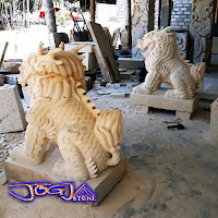 patung kilin dibuat asli dari batu alam yaitu batu alam paras jogja atau juga biasa disebut batu putih, batu yang berasal dari daerah gunungkidul, yogyakarta