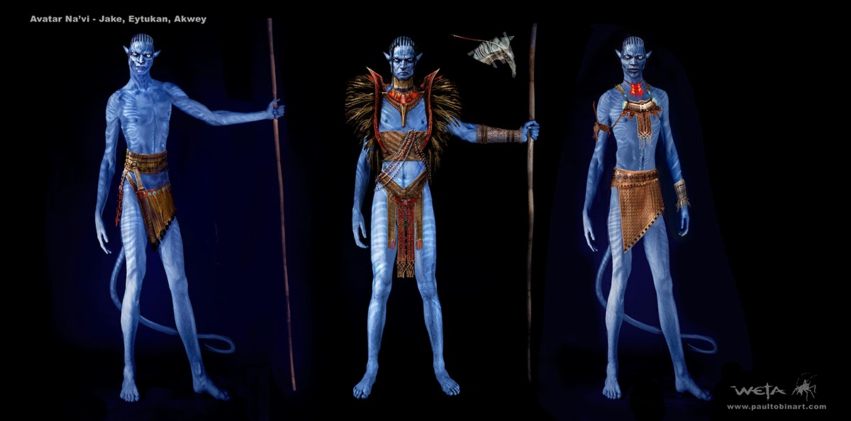 See Neytiri's Bold Unused Look in AVATAR Costume Concept Art by Paul