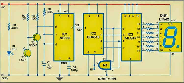 Versatile Object Counter Using 555 Ic | Expert Circuits