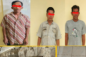 Tiga Pelaku Pencuri Tiang Listrik Dibekuk Reskrim Polsek Dolok Merawan