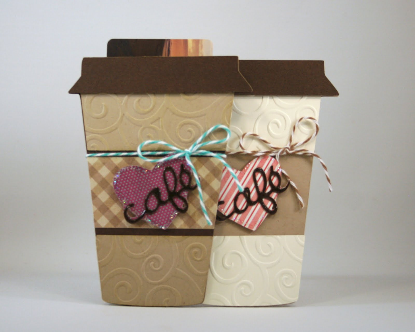 Sprinkled With Glitter Coffee Cup Gift Card Holder