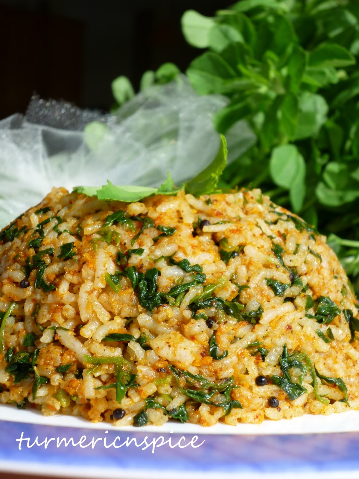 Turmeric n spice: Spicy Methi Rice