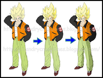 SanDryCreaciones: Dibujando Dragon Ball: Son Goku ropa de calle