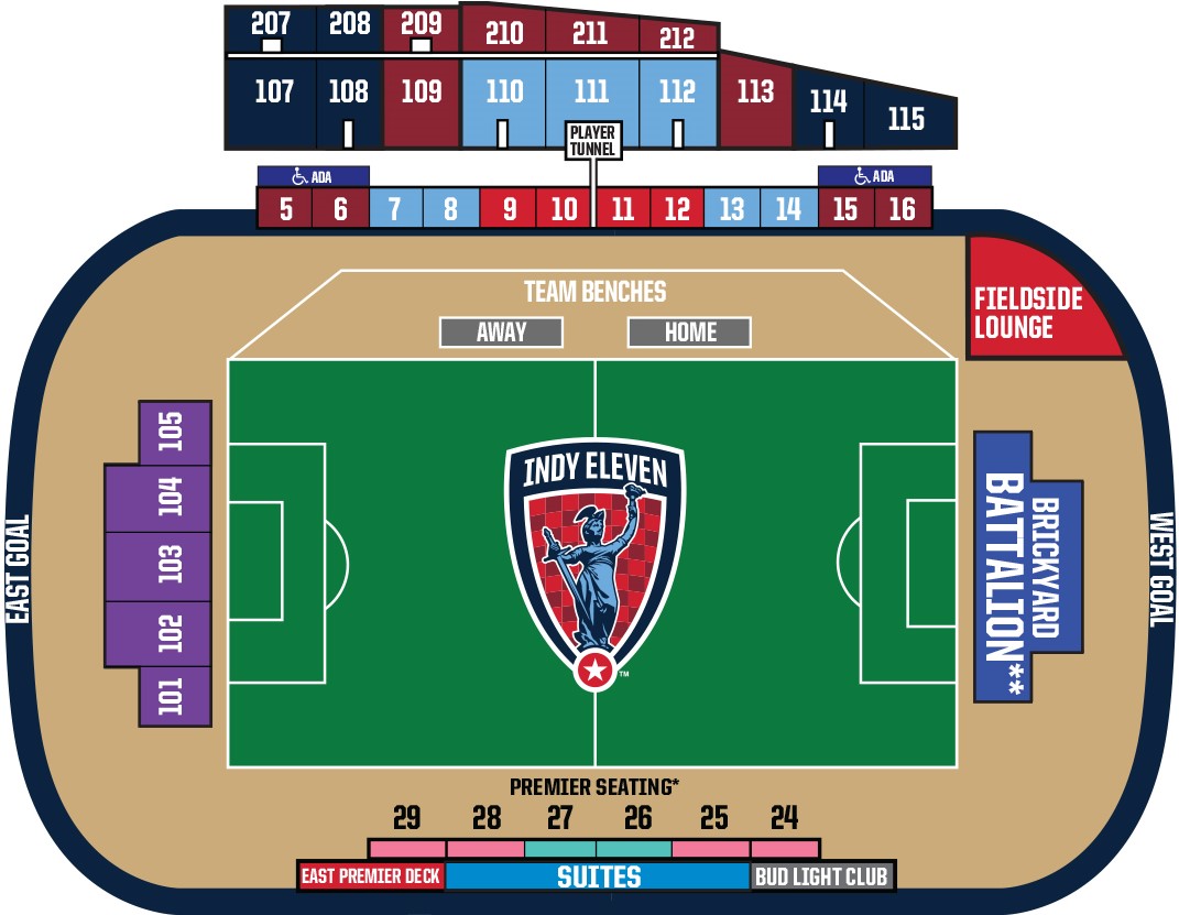 Indy Eleven Seating Chart Lucas Oil