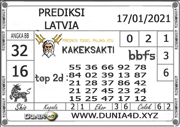 Prediksi Togel LATVIA DUNIA4D 17 JANUARI 2021 Prediksi Togel LATVIA DUNIA4D 17 JANUARI 2021