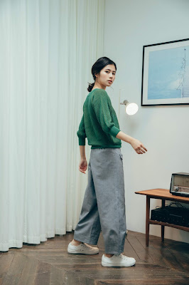 放空假期雙蓋口袋造型褲