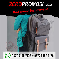 Tas Ransel Promosi Custom, konveksi goodiebag Tangerang, Souvenir Tas Ransel Custom Untuk Seminar & Promosi 