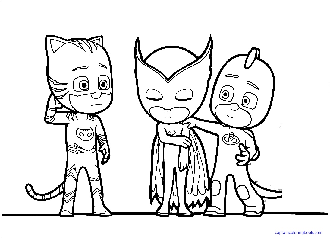 Catboy Mask Coloring Pages | Panarukan Colors