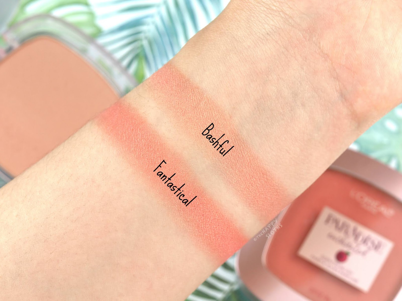 L'Oreal | Paradise Enchanted Fruit-Scented Blush in "Bashful" & "Fantastical": Review and Swatches