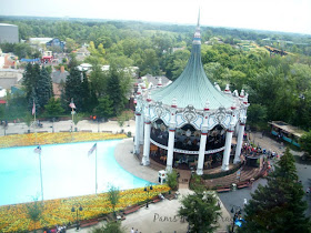 Carousel Ride at Six Flags, double decker carousel 