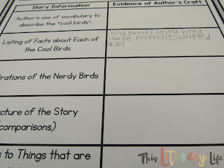 Using Nerdy Birdy will help students better understand author's craft and why they author uses specific ideas to make a story interesting. Delving deeper into author's purpose helps students better understand the ideas in a story.