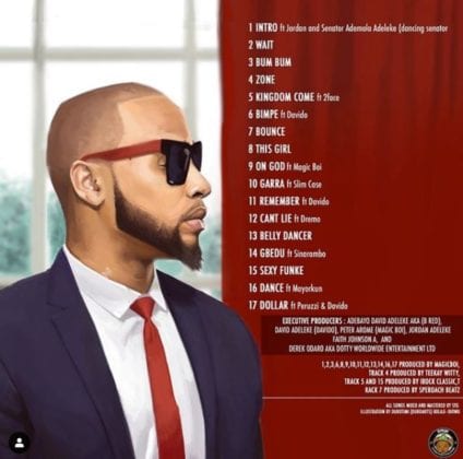 B-Red Upcoming Album Is Tracklist Is Out And To Feature 2Baba.