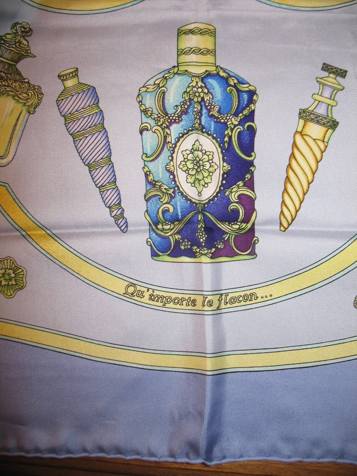 muddleaged Hermès Scarf Perfume Bottles Qu'Importe le Flacon