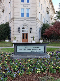 church sign about tear gassing