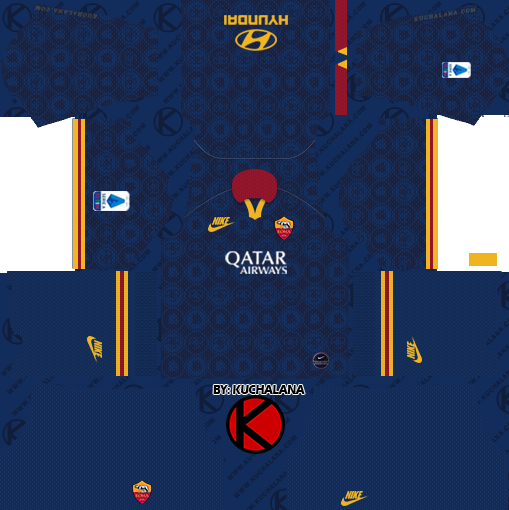 AS Roma 2019 2020 Kit Dream League Soccer Kits Kuchalana