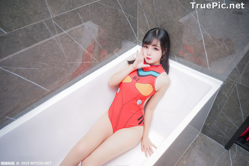 Image [MTCos] 喵糖映画 Vol.038 – Chinese Cute Model – Red Line Monokini - TruePic.net - Picture-19