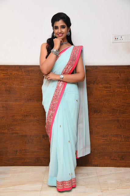 Anchor Shyamala Latest Photos in Saree At Gully Rowdy Pre Release Event Anchor Shyamala Latest Photos in Saree At Gully Rowdy Pre Release Event