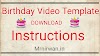How to download Birthday Video Template | Download Any Video From Google Drive
