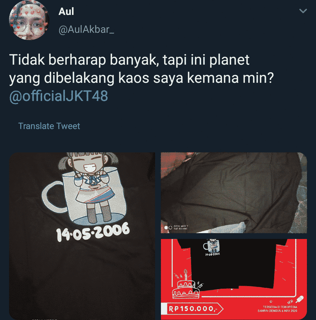 baju kaos jkt48