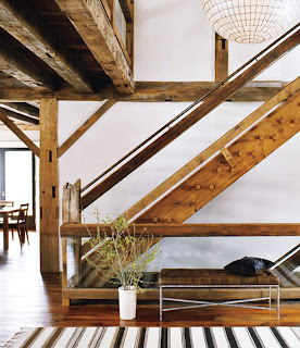 Neo arquitecturaymas: Interiores rústicos en madera y piedra en un